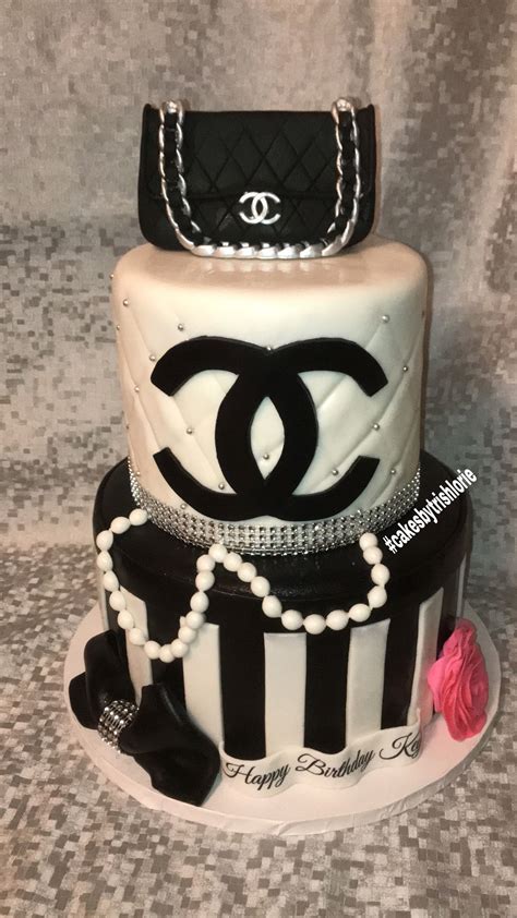 chanel purse cake topper|More.